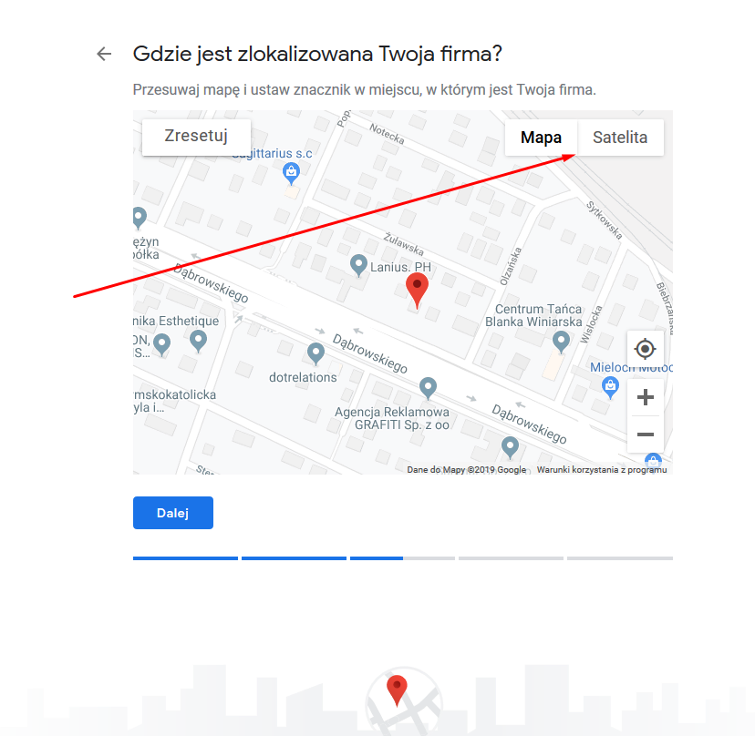 Dokładna lokalizacja firmy w wizytówce Google Maps