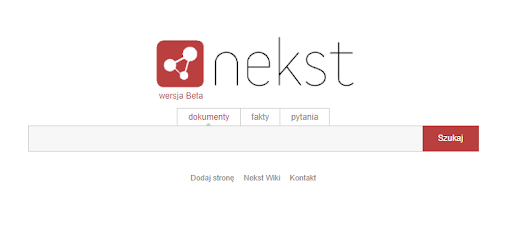 Strona główna wyszukiwarki Nekst