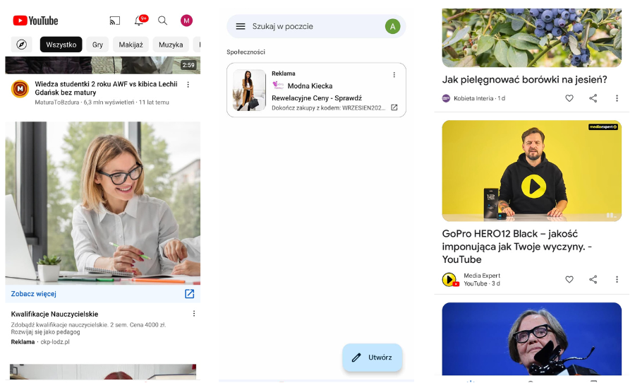 Reklamy Google Discover Ads