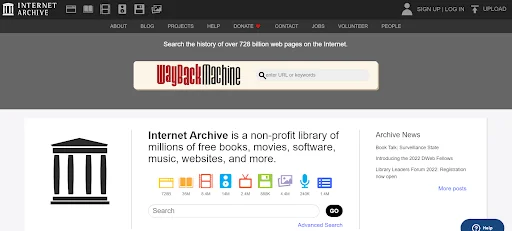 Sprawdzanie historii domeny - Wayback Machine