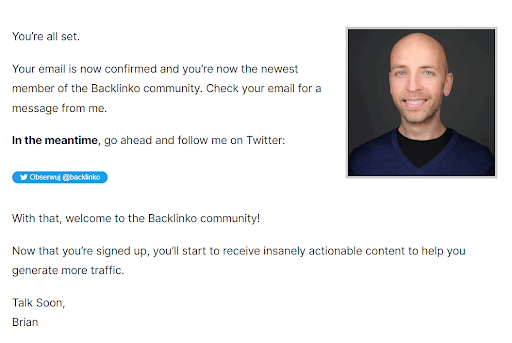  Serwis Backlinko – Thank You Page 