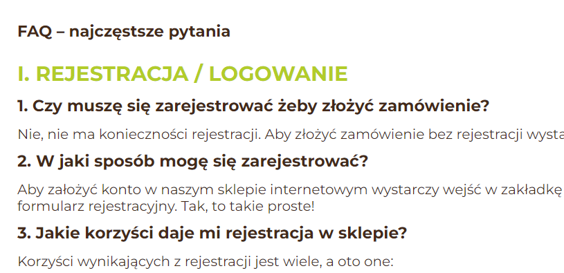sklepdlaogrodu.pl – sekcja FAQ
