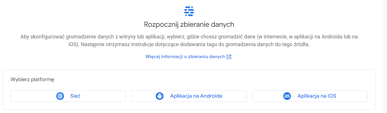Poradnik tworzenia usługi Google Analytics 4 - krok 3