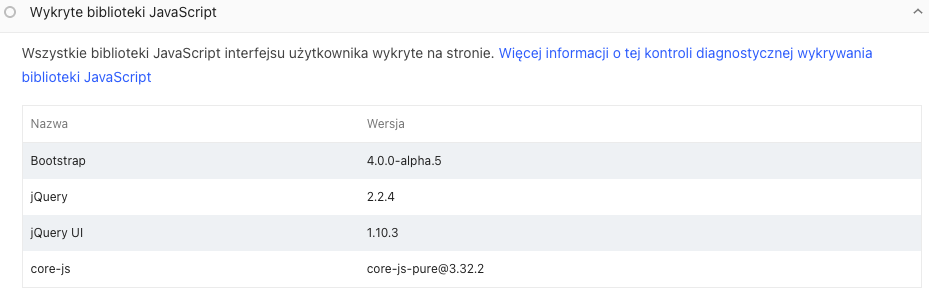 Identyfikacja elementów obniżających Core Web Vitals - biblioteki