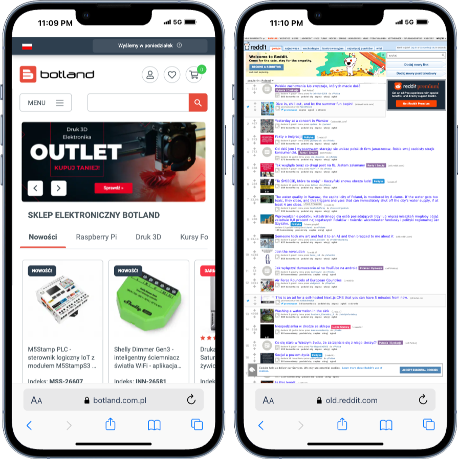 Responsywny a adaptacyjny design