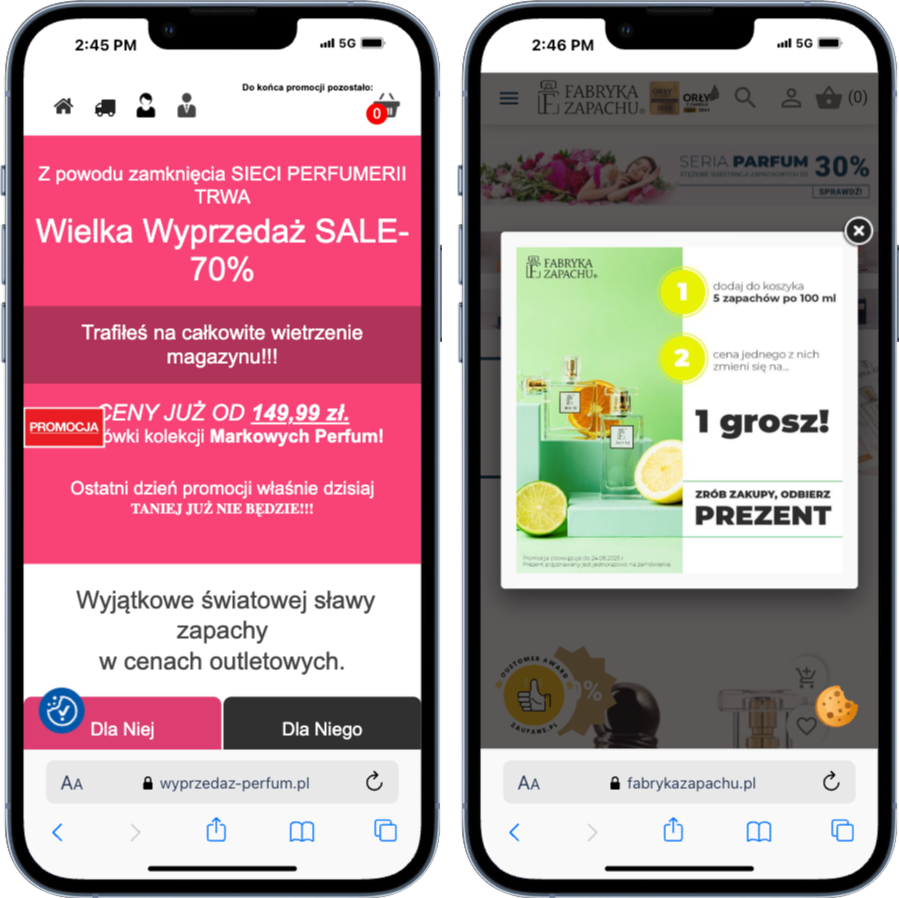 Zasłanianie treści przez wyskakujące okna