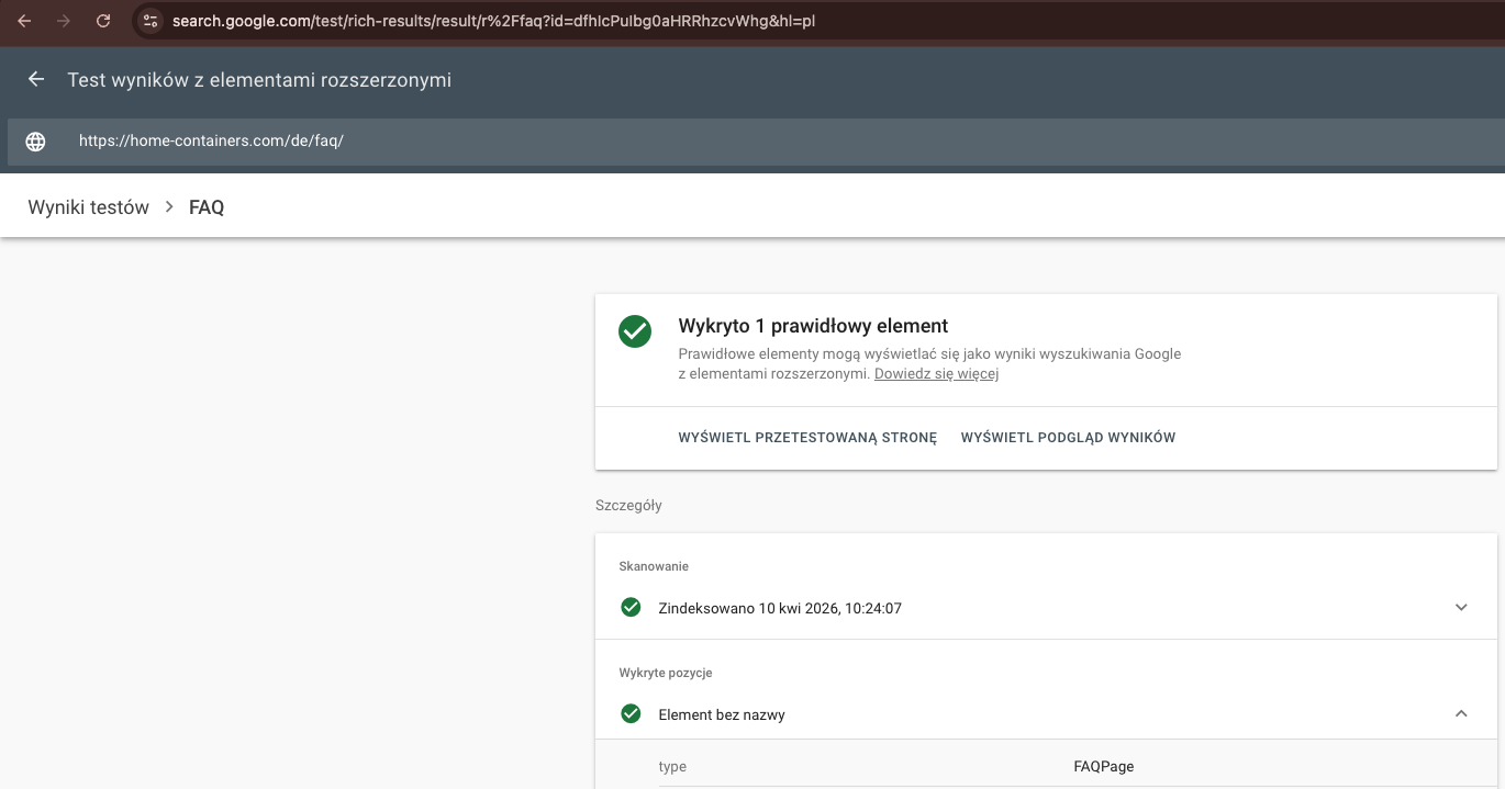 home-containers - faq - test